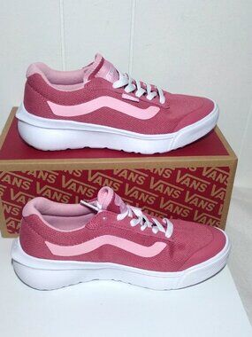 Vans Womens Sz 7.0 Range Brz Mesh Mauvewood & White VN000EF1ZRY New with Box